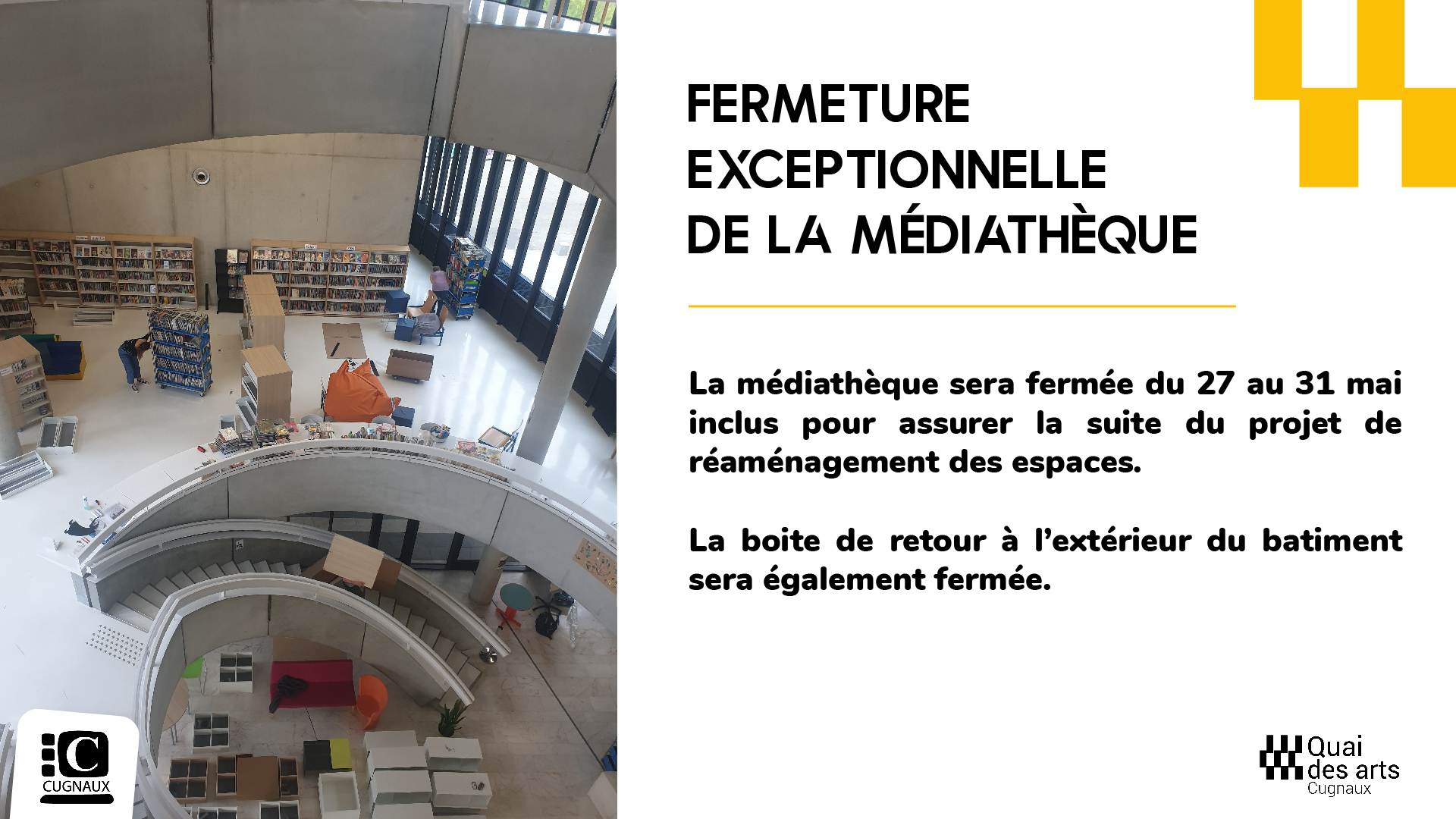 2024 05 Fermeture mediatheque
